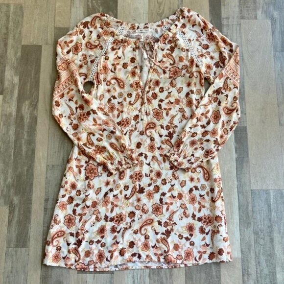 Rip Curl Desert Dawn Tunic Dress Bohemian Paisley Floral - Picture 4 of 12